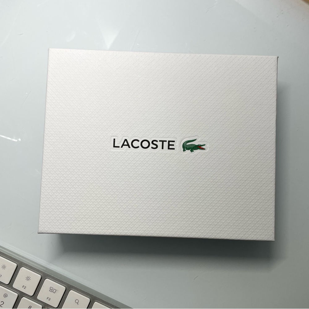 Lacoste Trifold Wallet Box Only!